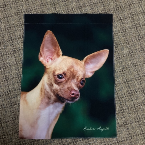 Garden Flag Best of Breed Chihuahua by Barbara Augello  Size 12” x 18” NEW - Picture 10 of 10
